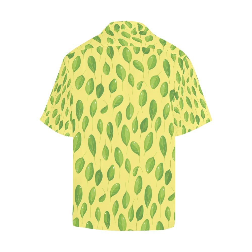 Spinach Print Design Hawaiian Shirt