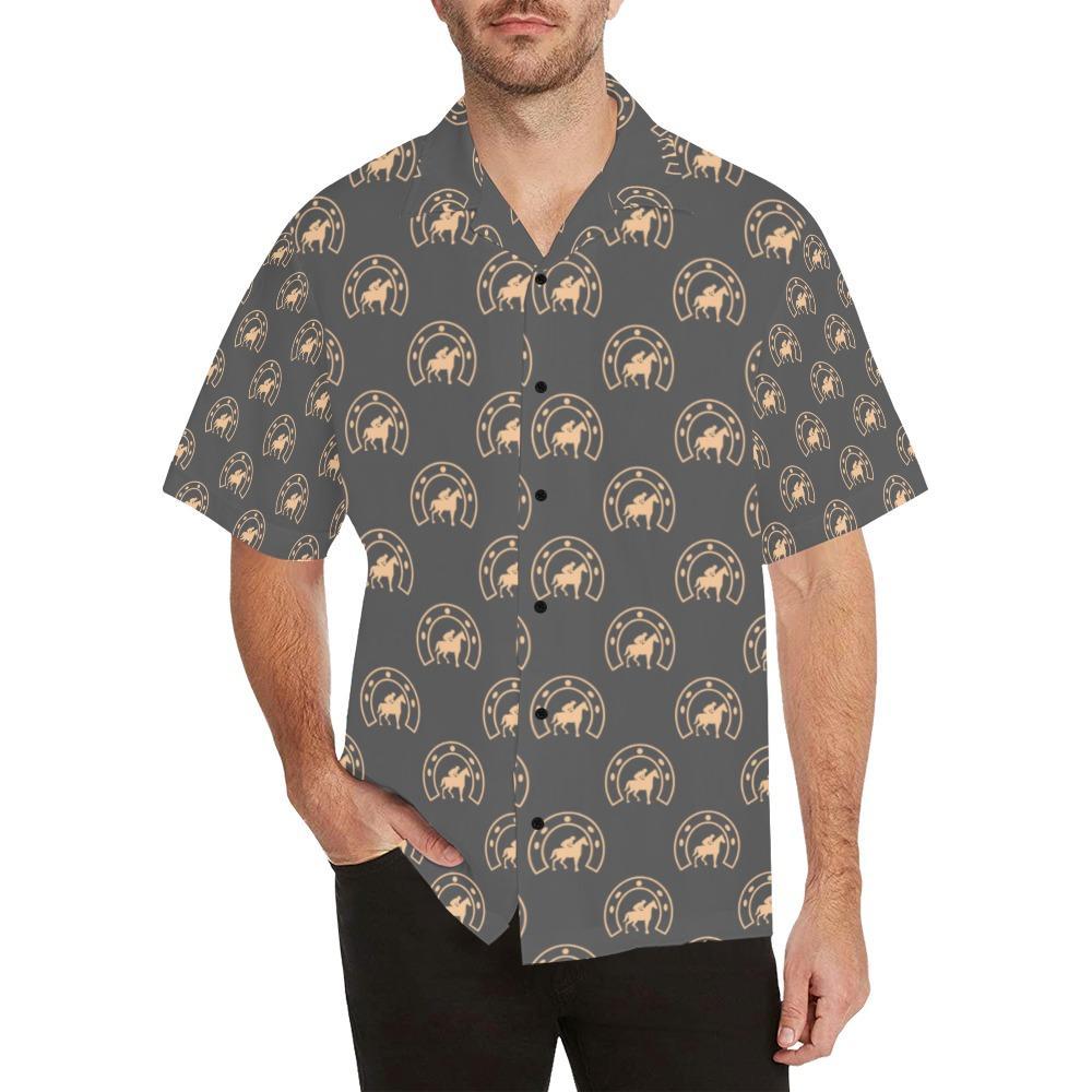 Horseshoe Print Design Hawaiian Shirt