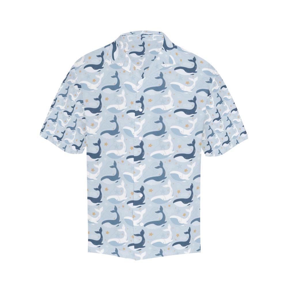 Whale Print Design Hawaiian Shirt