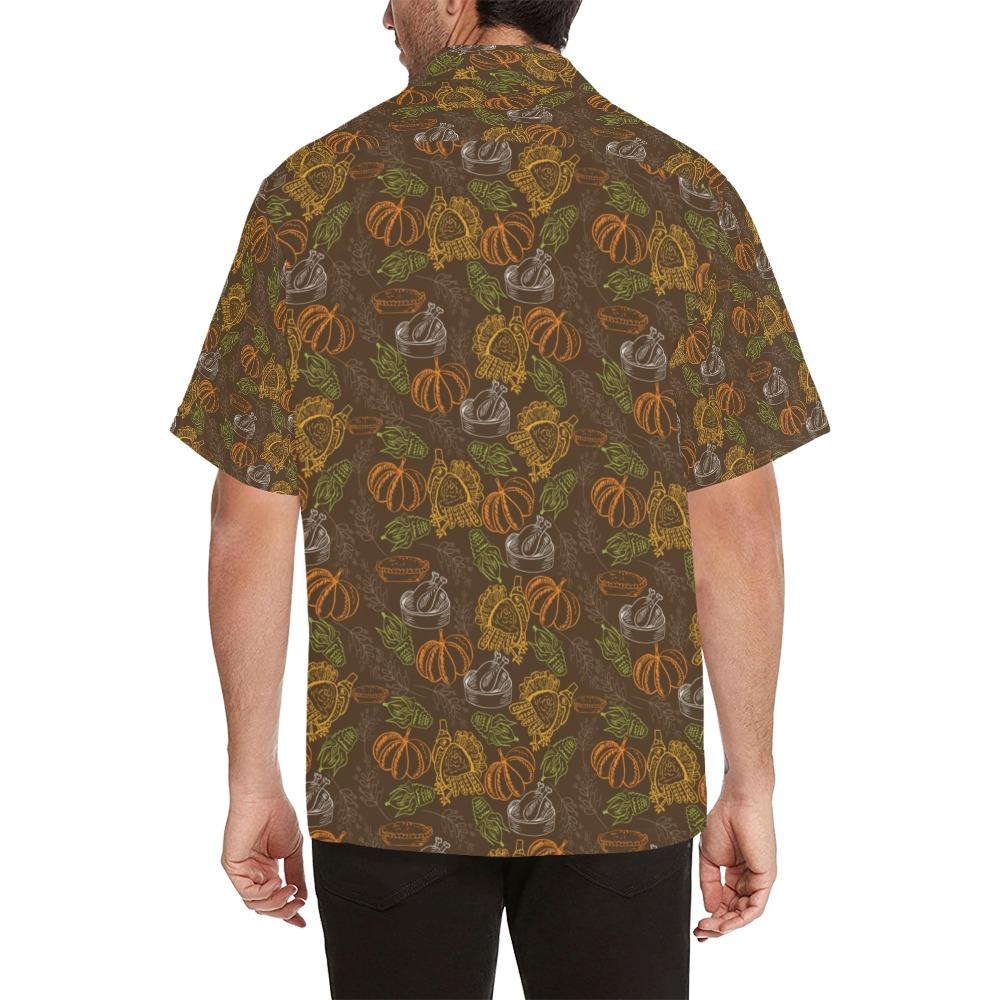 Thanksgiving Print Design Hawaiian Shirt