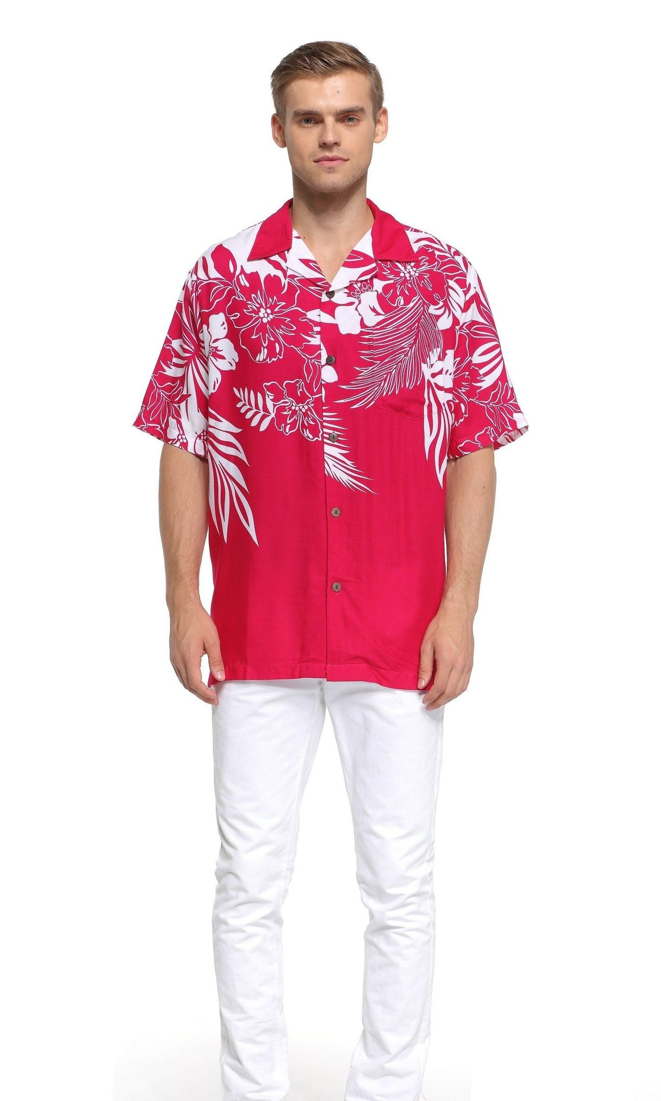 Flowers Pink White Best Design Hawaiian Shirt Dhc18062060