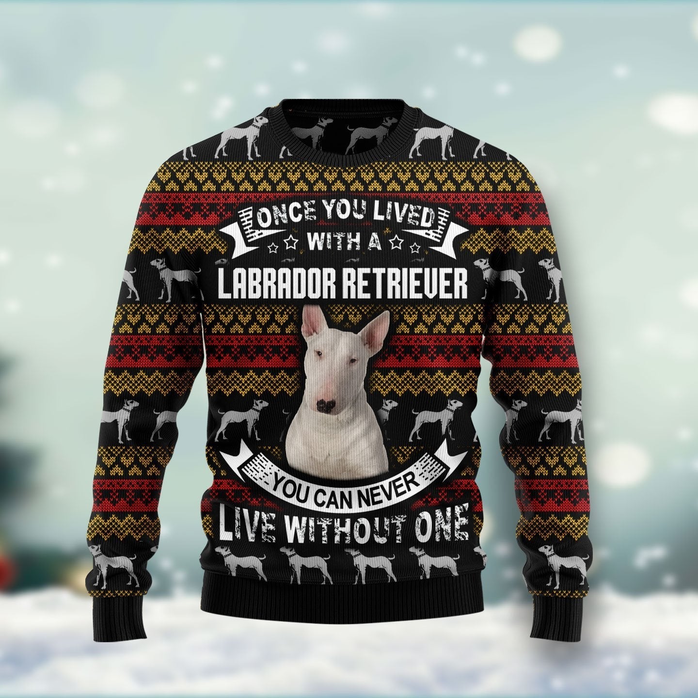 Bull Dog Terrier Ugly Christmas Sweater 