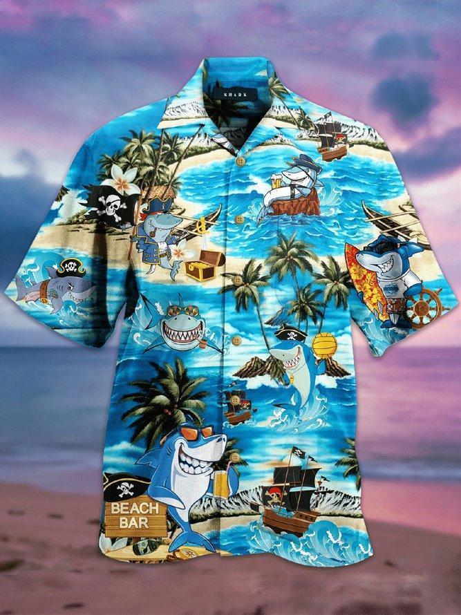 Funny Shark Hawaiian Shirt