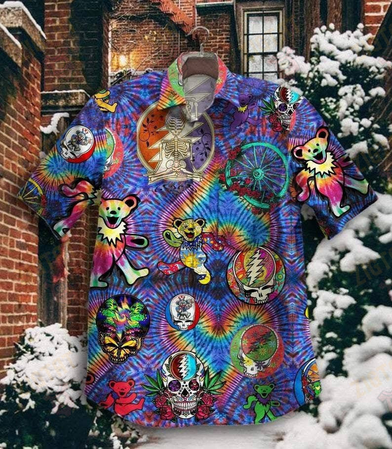 Hawaiian Shirt Bears Grateful Dead