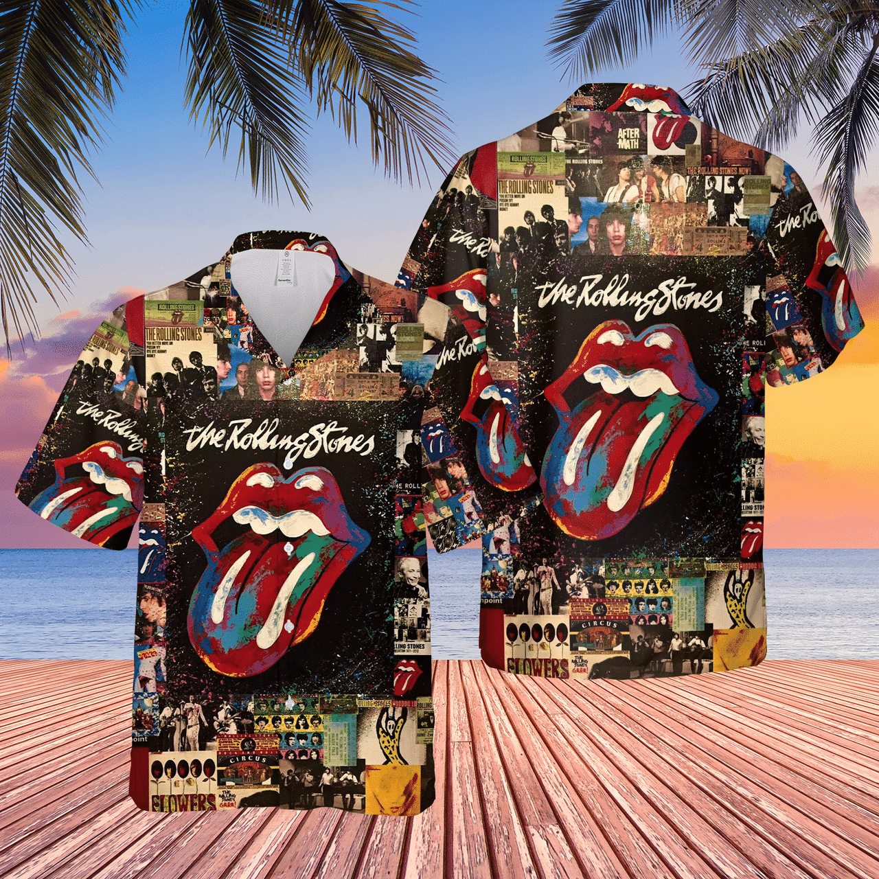 The Rolling Stones Awesome Hawaiian Shirt