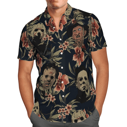 Halloween Horror Movies Hawaiian Shirt | For Women Men