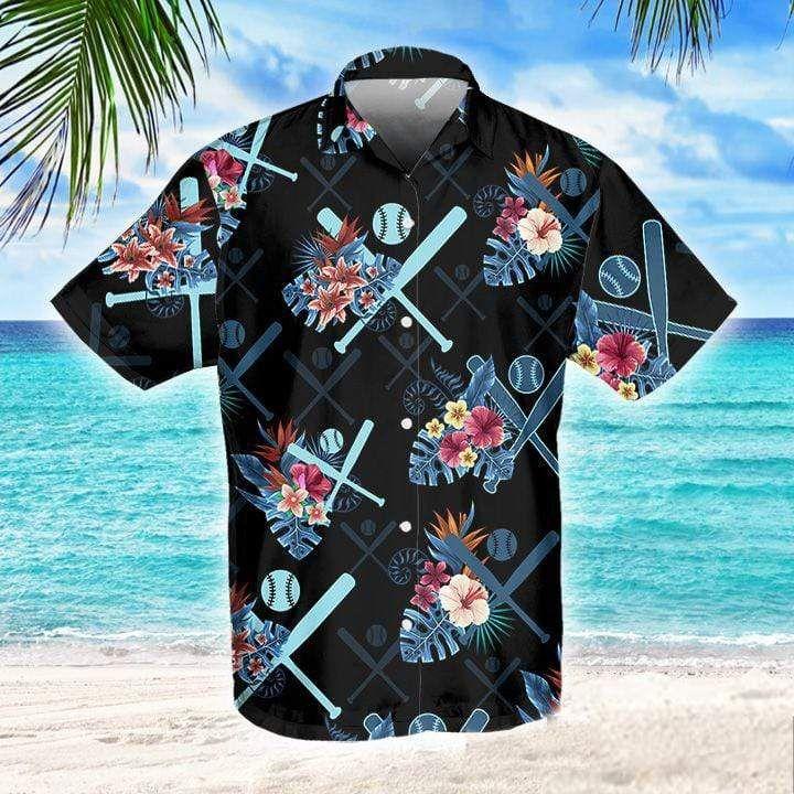 Floral Baseball Tropical Hawaiian Shirt 131