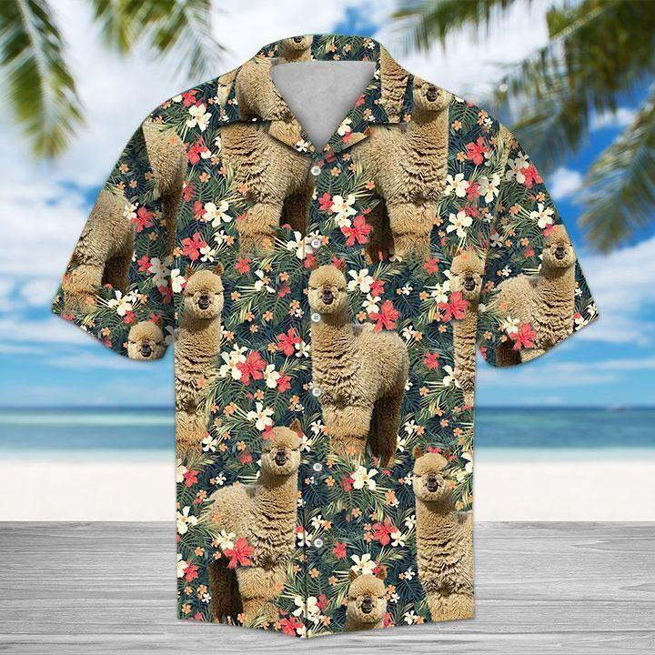 Alpaca Tropical Hawaiian Shirt 131