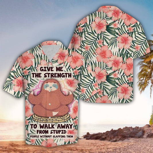 Sloth Aloha Shirt, Perfect Hawaiian Shirt For Sloth Lover