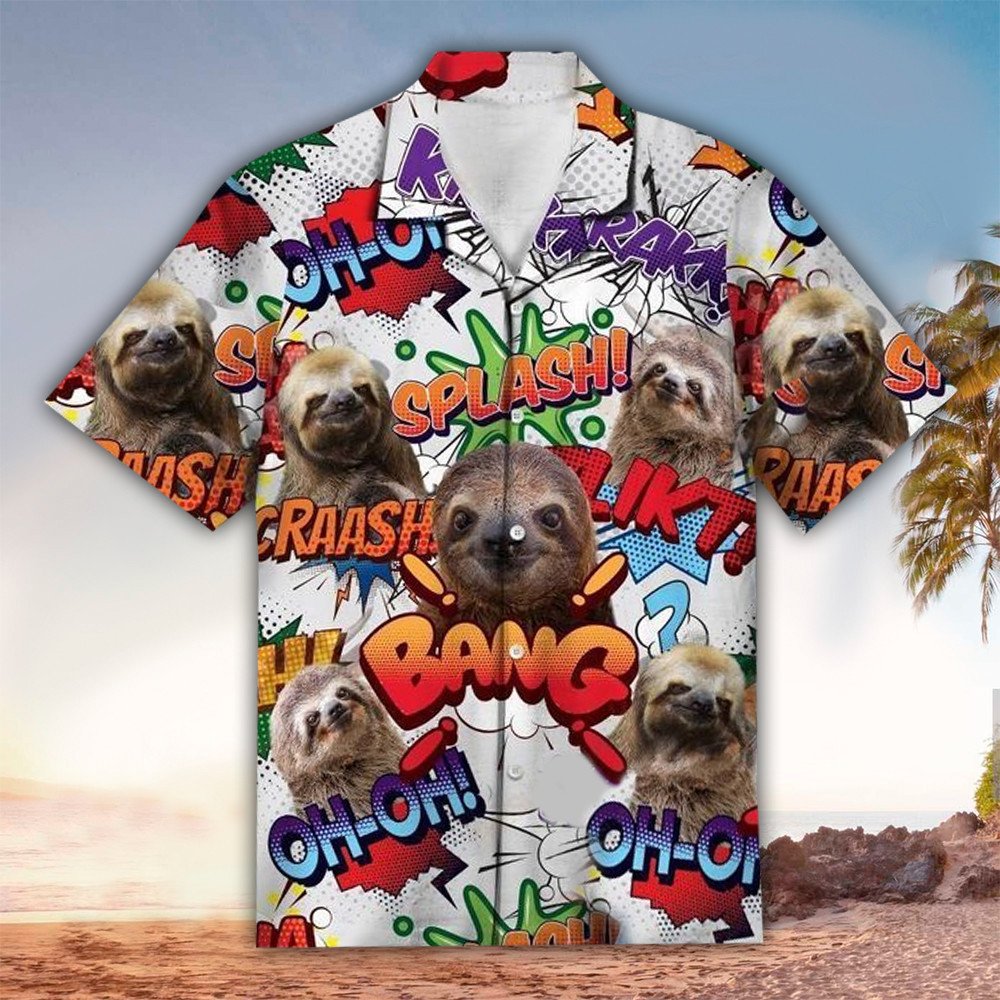 Sloth Hawaiian Shirt, Sloth Lover Gifts