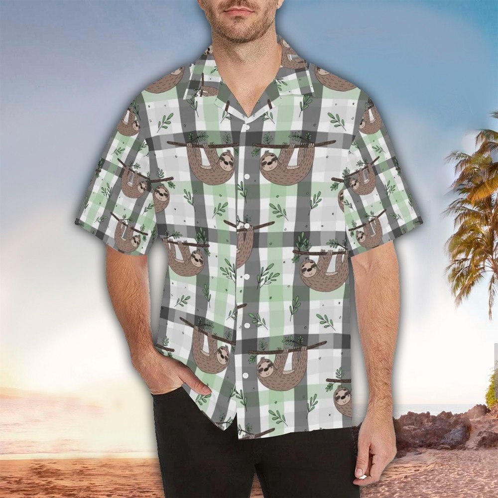 Sloth Aloha Shirt, Perfect Hawaiian Shirt For Sloth Lover