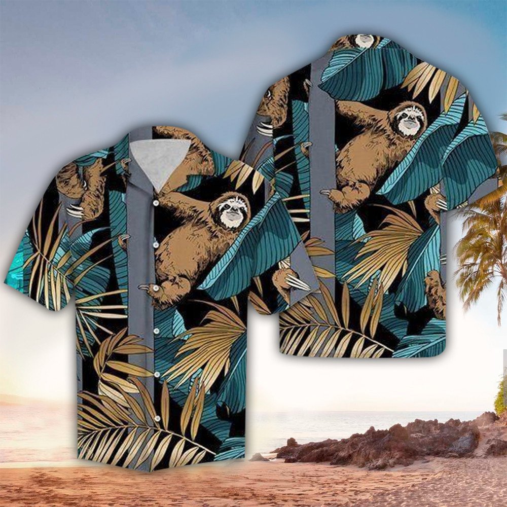 Sloth Shirt, Sloth Hawaiian Shirt For Sloth Lovers