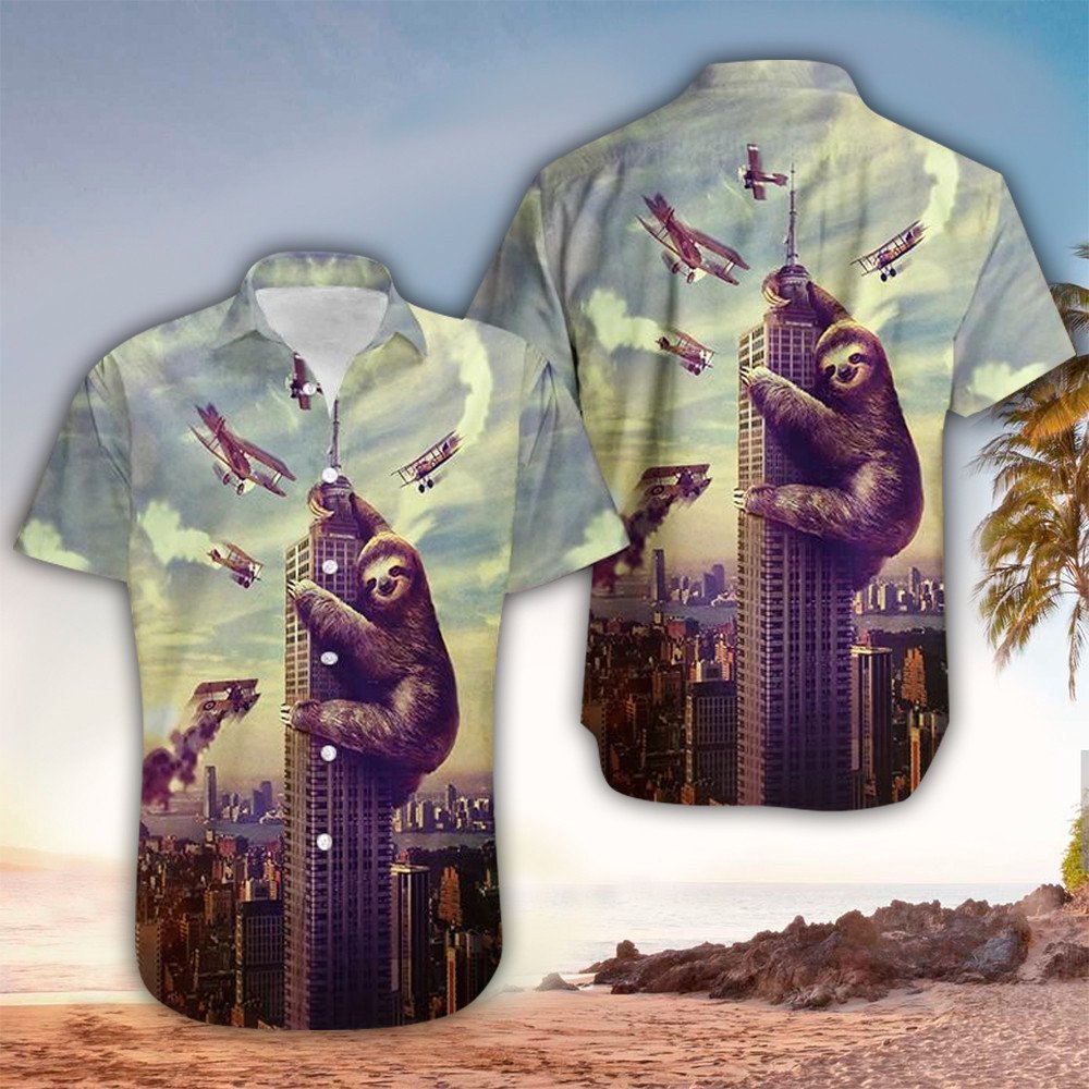 Sloth Hawaiian Shirt, Sloth Shirt For Sloth Lover