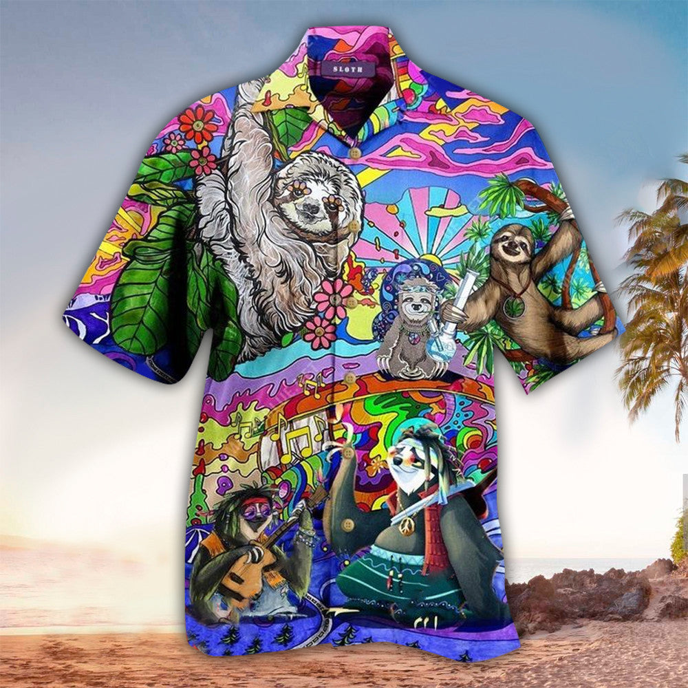 Sloth Hawaiian Shirt, Perfect Sloth Clothing