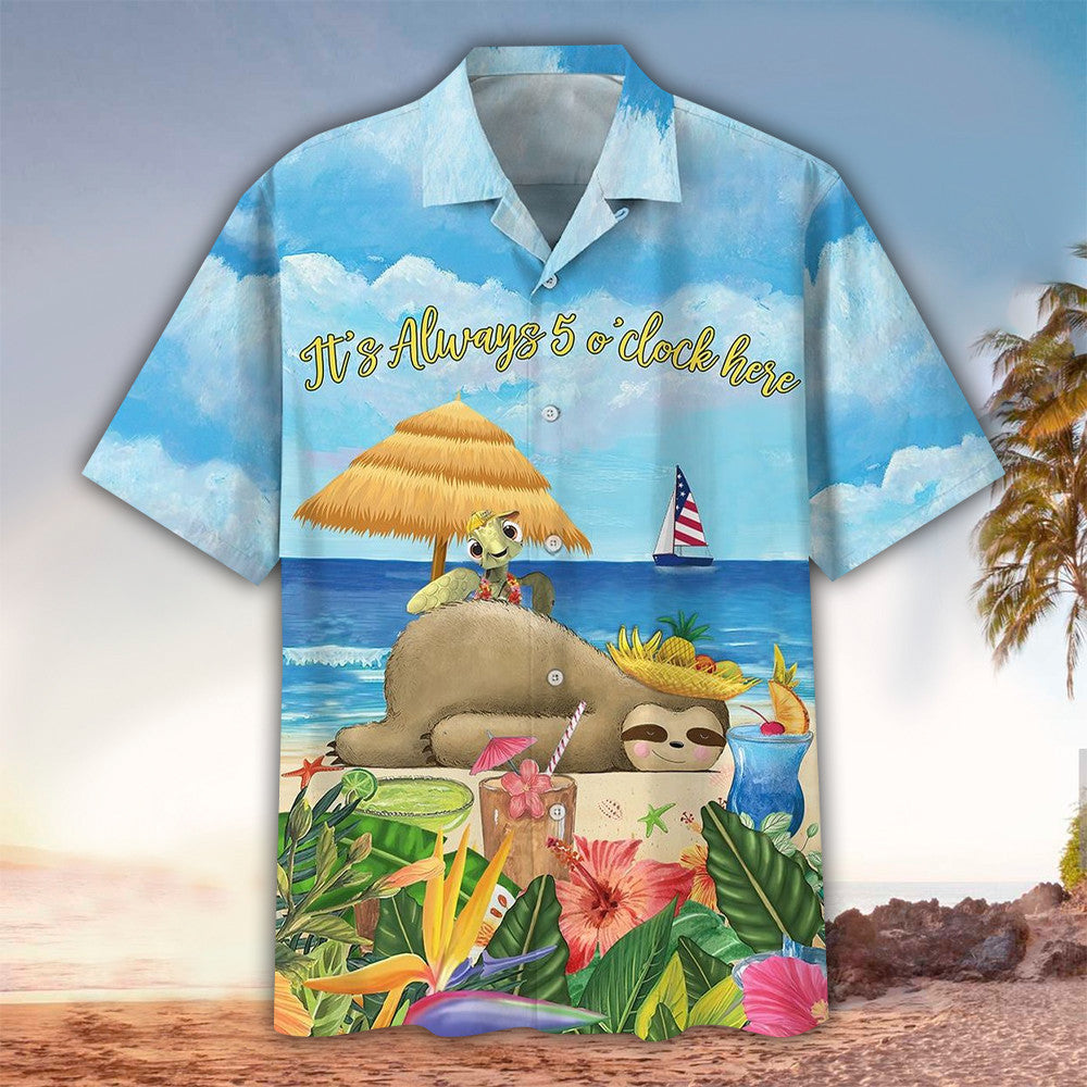 Sloth Hawaiian Shirt, Sloth Shirt For Sloth Lover