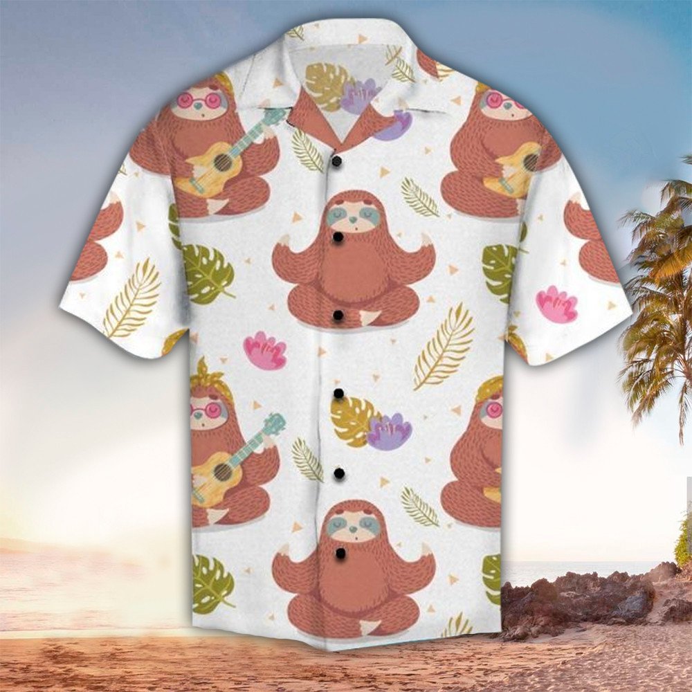 Sloth Apparel, Sloth Button Up Shirt