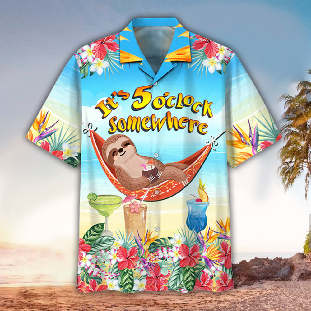 Sloth Hawaiian Shirt, Sloth Shirt For Sloth Lover