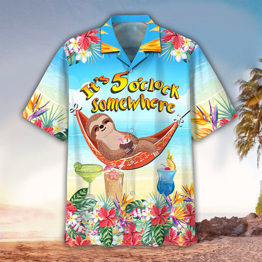 Sloth Hawaiian Shirt, Sloth Shirt For Sloth Lover