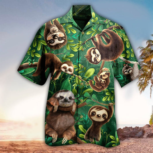 Sloth Hawaiian Shirt, Sloth Lover Gifts