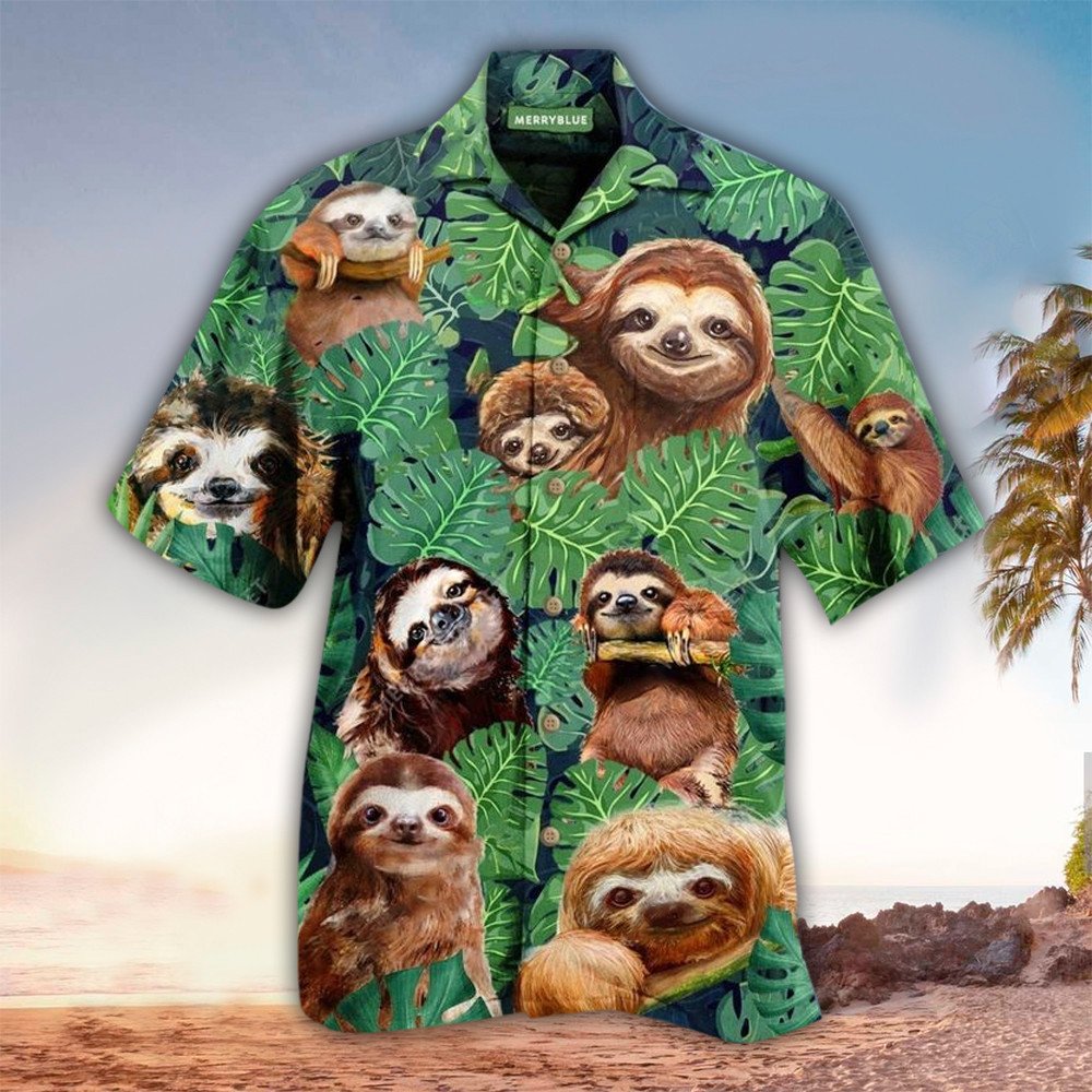 Sloth Hawaiian Shirt, Sloth Lover Gifts