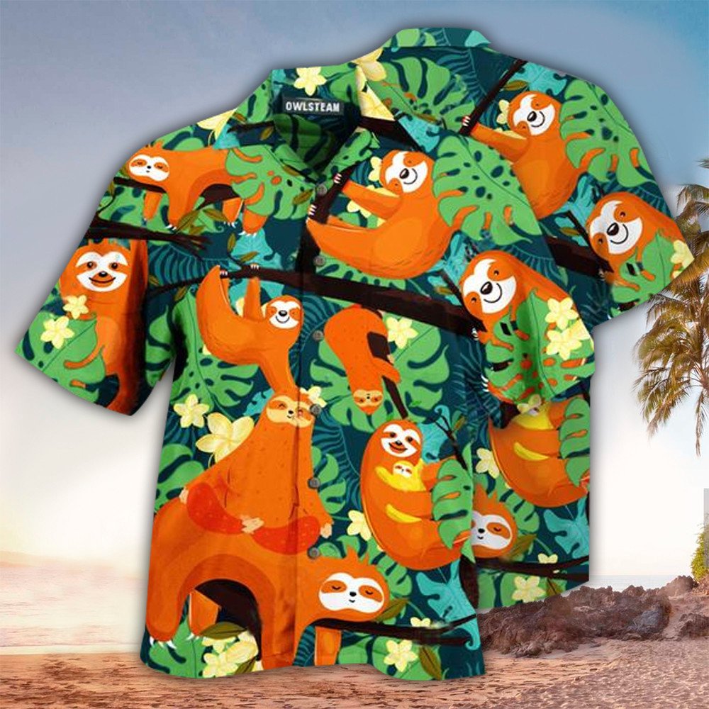 Sloth Hawaiian Shirt, Sloth Shirt For Sloth Lover