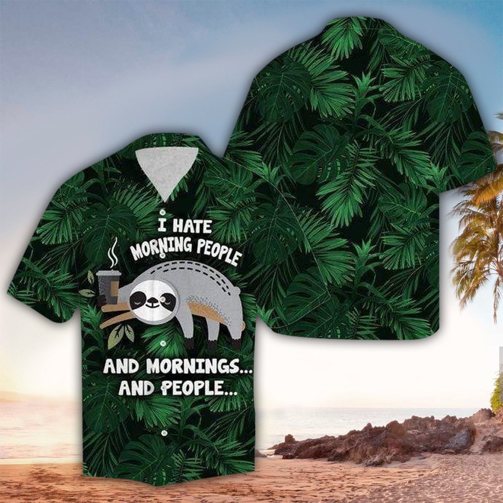 Sloth Hawaiian Shirt, Sloth Lover Gifts