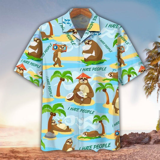 Sloth Hawaiian Shirt, Perfect Gift Ideas For Sloth Lover