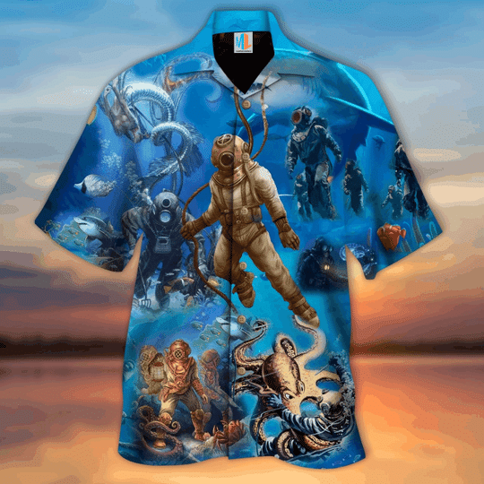 You Only Live Once, Let's Go Diving Hawaiian Shirt | For Men & Women | Adult | HW3970