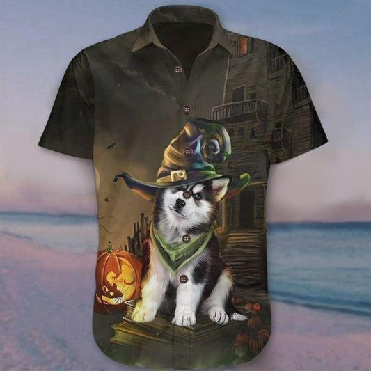 Husky Halloween Hawaiian Shirt | For Men & Women | Adult | HW8992