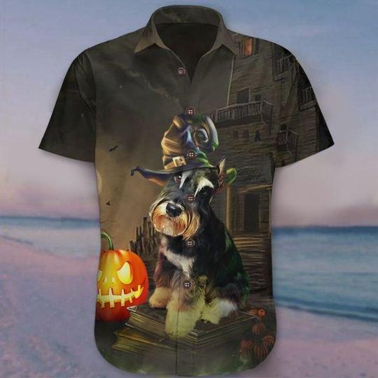 Schnauzer Halloween Hawaiian Shirt | For Men & Women | Adult | HW8986