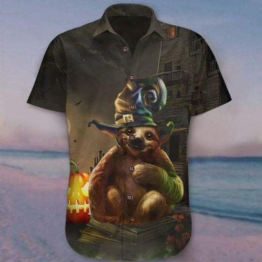 Sloth Halloween Hawaiian Shirt | For Men & Women | Adult | HW8985