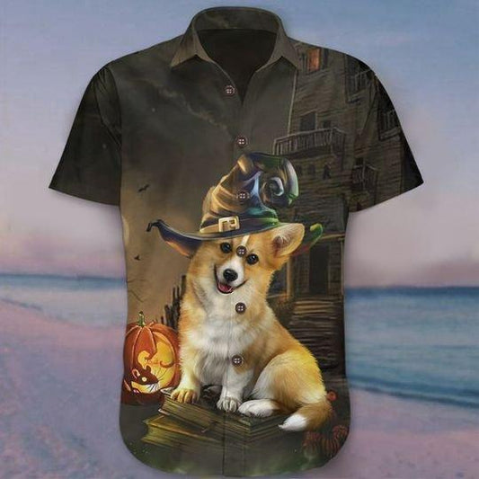 Corgi Halloween Hawaiian Shirt | For Men & Women | Adult | HW8984