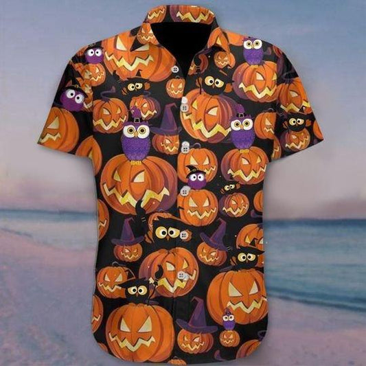 Owl Halloween Hawaiian Shirt | For Men & Women | Adult | HW8968