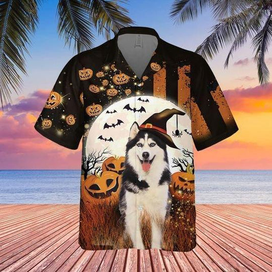 Husky Pumpkin Halloween Hawaiian Shirt | For Men & Women | Adult | HW8977