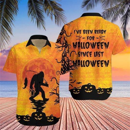 Bigfoot I've Been Ready For Halloween Hawaiian Shirt | For Men & Women | Adult | HW8973