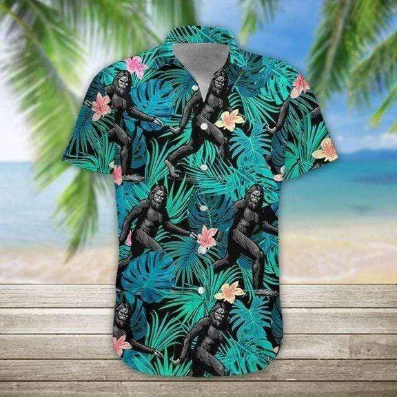 Simple Bigfoot Running Hawaiian Aloha Shirts #DH