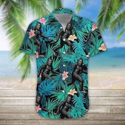 Simple Bigfoot Running Hawaiian Aloha Shirts #DH