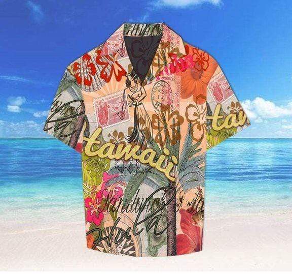 Vintage Retro Floral Hawaiian Aloha Shirts 