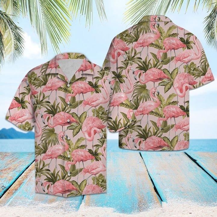 Flamingo Hawaiian Shirt | Hawaiian Shirt For Men | Hawaiian Shirt For Women | HW1066