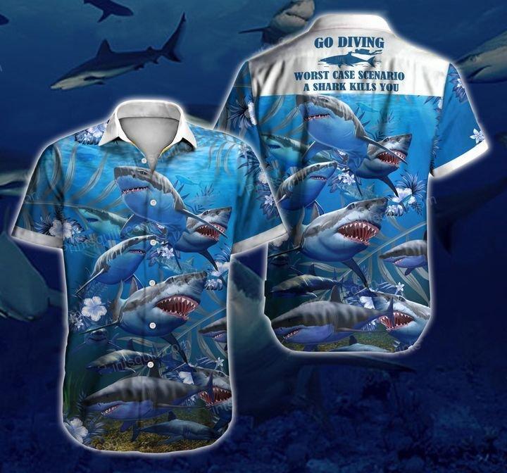 Shark Hawaiian Shirt | For Men & Women | Adult | HW1087