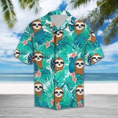 Tropical Sloth Hawaii Shirts #v Unique Beach Shirt Hawaiian