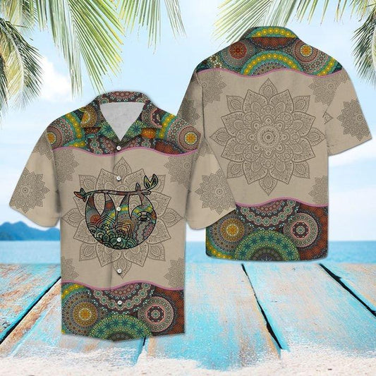 Sloth Mandala Hawaiian Shirt | For Men & Women | Adult | HW1232