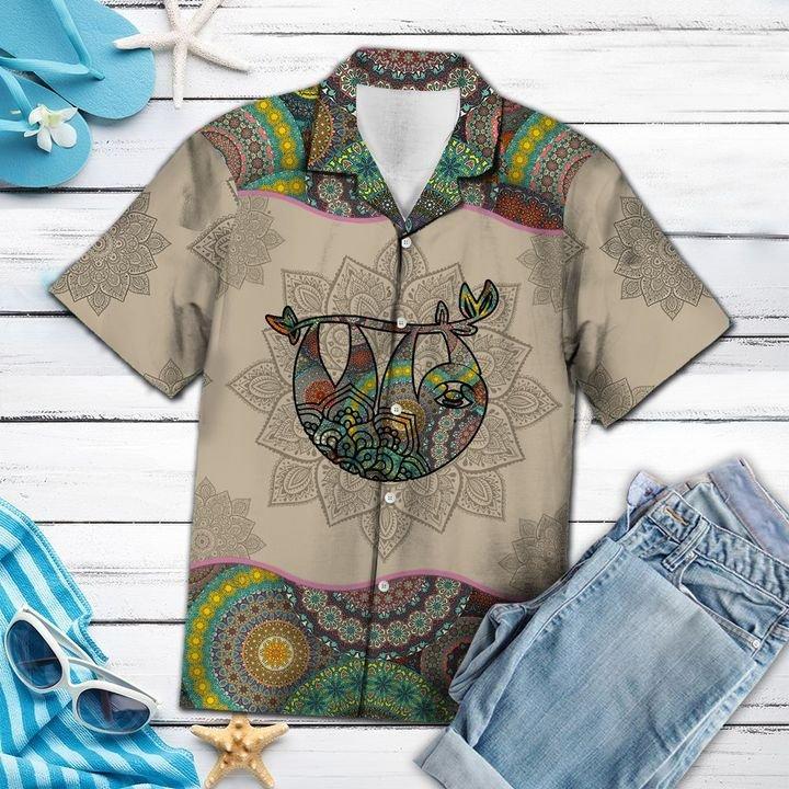 Sloth Mandala Hawaiian Shirt | For Men & Women | Adult | HW1232