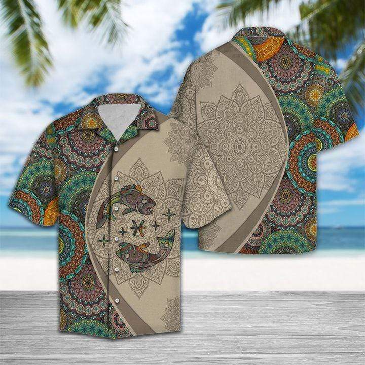 Amazing Pisces Mandala Unisex Hawaiian Shirts #DH