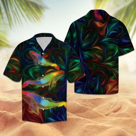 Lovely Whale Hawaiian Shirt | For Men & Women | Adult | HW1226