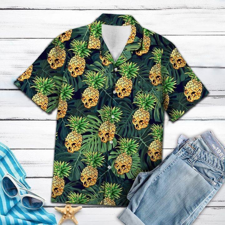 Skull Pineapple Hawaiian Shirt