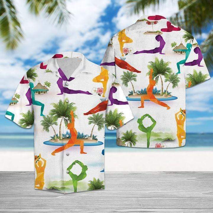 Unisex Hawaiian Aloha Shirts Yoga Lover #DH