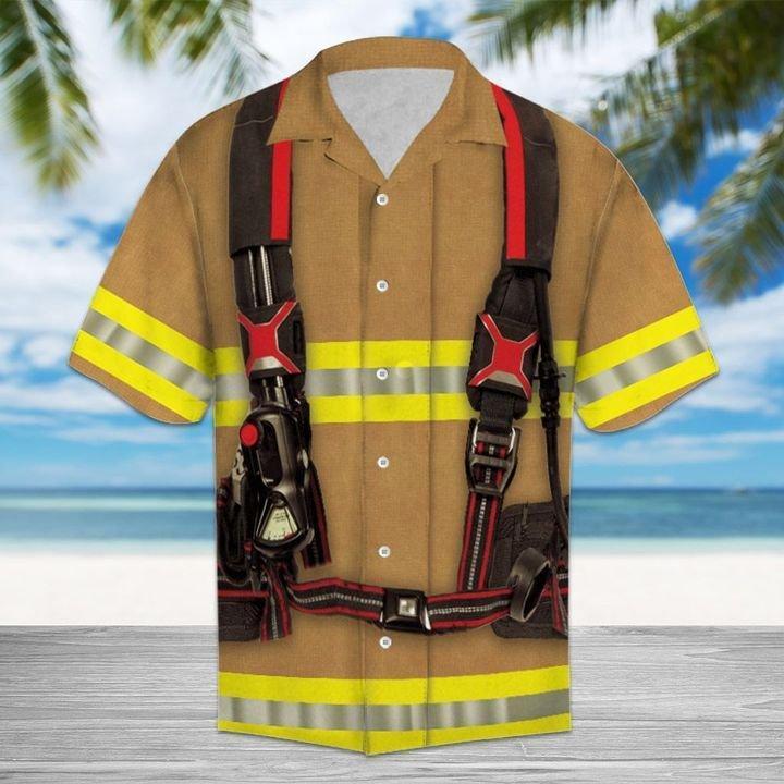 Firefighter Hawaiian Shirt | For Men & Women | Adult | HW1391