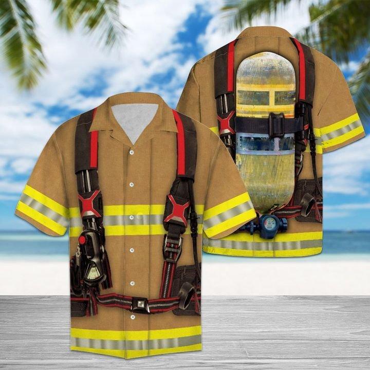 Firefighter Hawaiian Shirt | For Men & Women | Adult | HW1391