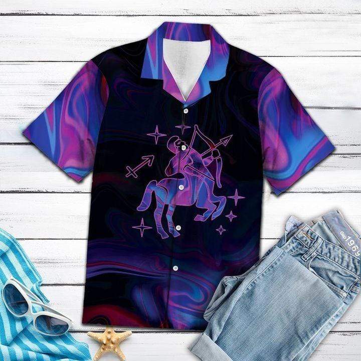 Amazing Sagittarius Horoscope Hawaiian Shirt Zodiac Birthday Gifts